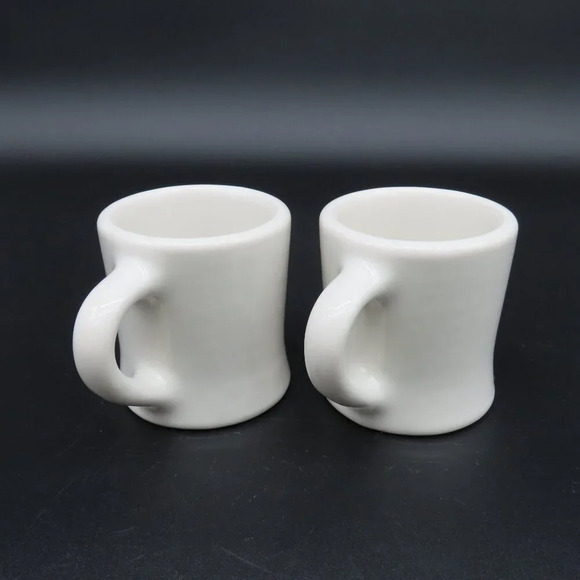 Walker China Restaurant Ware Mugs Coffee Cups China Set of 2 Vintage - Picture 2 of 7